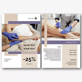 Depilation Salon Leaflet Template