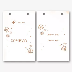 Vintage package template for the New Year