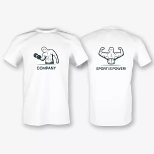 Pattern T-shirt template for an athlete