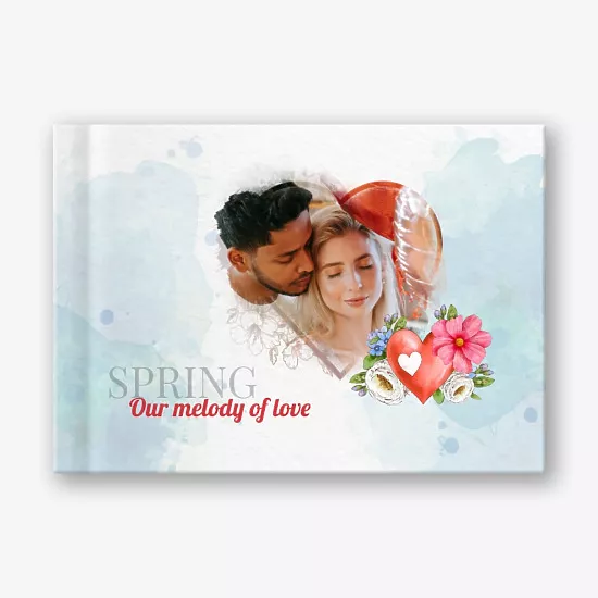 Spring love story photobook template