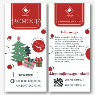 Szablon ulotki z noworoczną promocją