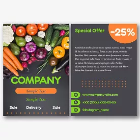 Farmer's Leaflet Template