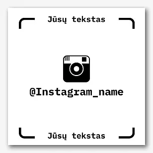 Instagram lipduko šablonas