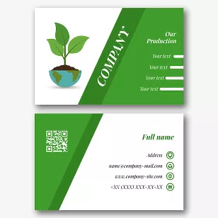 Ecologist's business card template