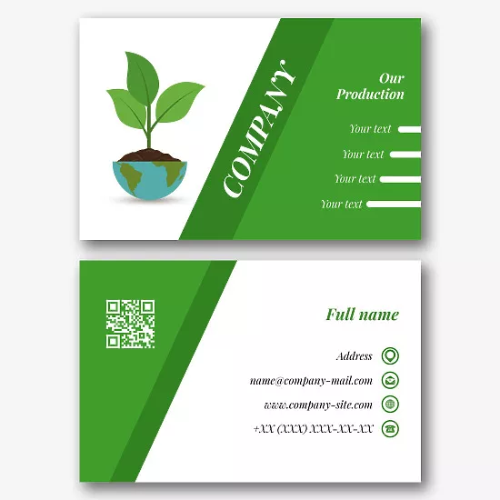 Ecologist's business card template