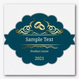 Wedding Champagne Label Template