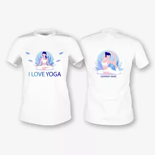 Yoga Trainer T-shirt Template