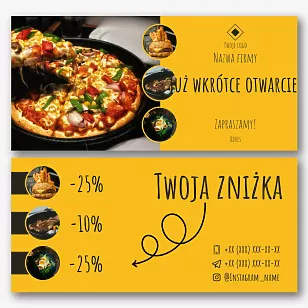 Szablon ulotki pizzerii