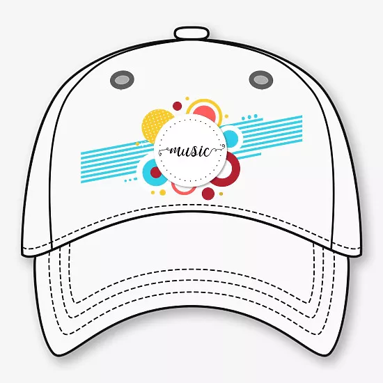 Printed Baseball Cap Template