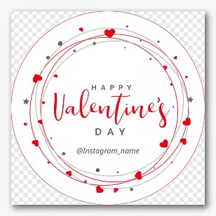 Valentine's Day Sticker Template