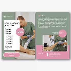 Laser Hair Removal Studio Leaflet Template