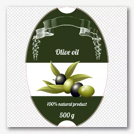 Oil bottle label template