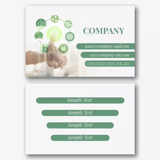 Ecologist's business card template