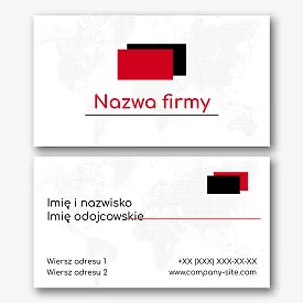 Szablon wizytówki firmy przewozowej